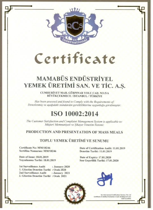 OHSAS Sertifikası 2