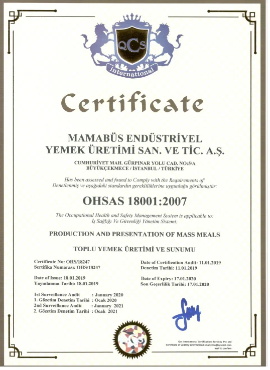ISO Sertifikası 5